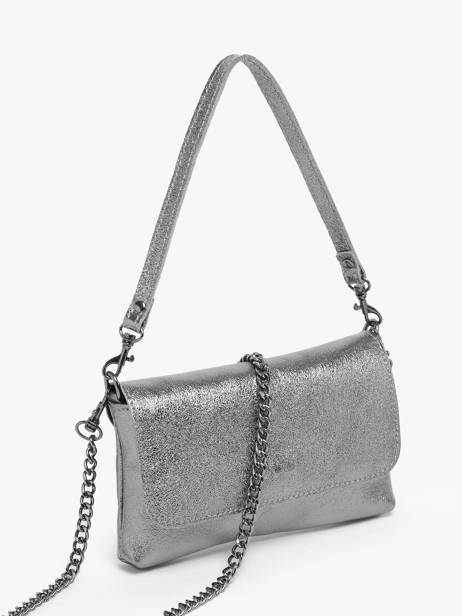 Sac Bandoulière Nine Cuir Milano Argent nine NI24063 vue secondaire 2