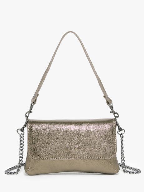 Sac Bandoulière Nine Cuir Milano Gris nine NI24063