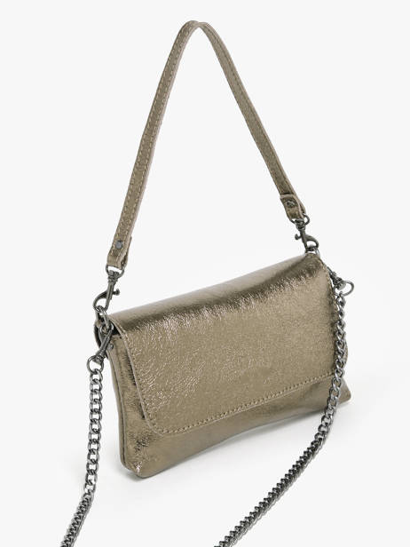 Sac Bandoulière Nine Cuir Milano Gris nine NI24063 vue secondaire 2