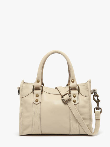 Sac Bandoulière Cow Cuir Basilic pepper Beige cow BCOW72 vue secondaire 4