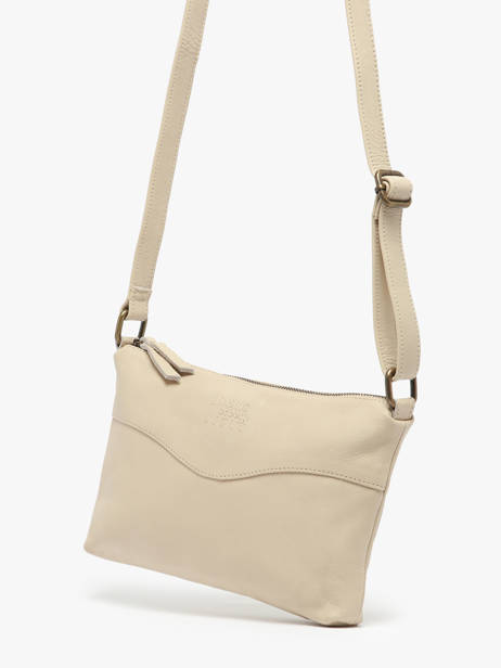 Sac Bandoulière Cow Cuir Basilic pepper Beige cow BCOW68 vue secondaire 2