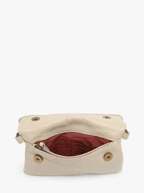 Sac Bandoulière Cow Cuir Basilic pepper Beige cow BCOW75 vue secondaire 4