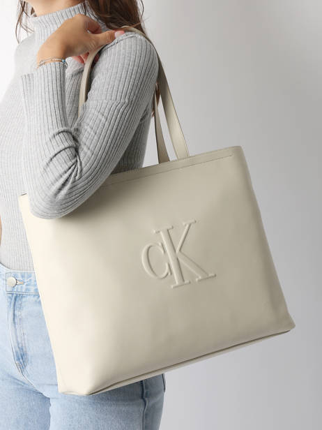 Sac Porté épaule Sculpted Calvin klein jeans Beige sculpted K612724 vue secondaire 1