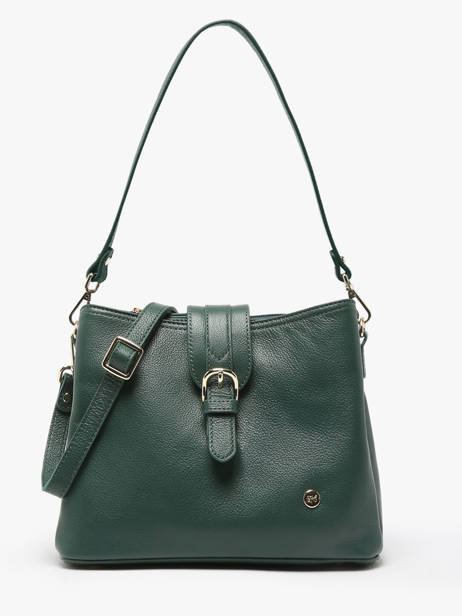 Sac Porté épaule Luna Cuir Hexagona Vert luna 6820081