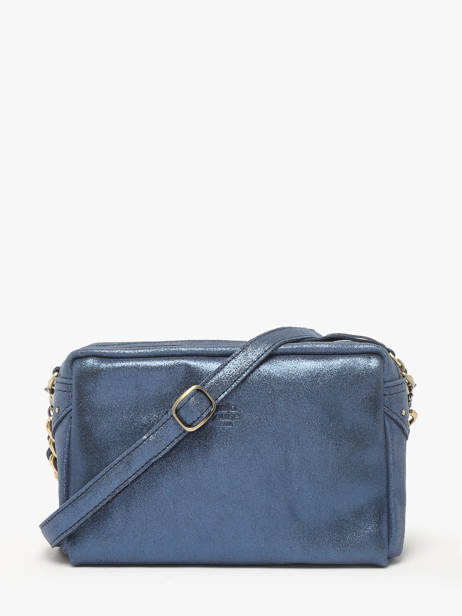 Sac Bandoulière Mama Cuir Mila louise Bleu vintage 23673X vue secondaire 4