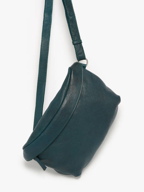 Sac Banane Biba Bleu leather CLU1L vue secondaire 2