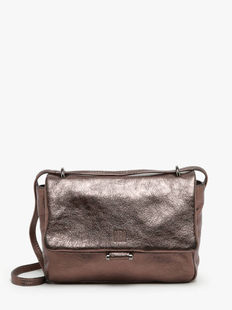 Sac Bandoulière Leather Cuir Biba Marron leather ELI1L