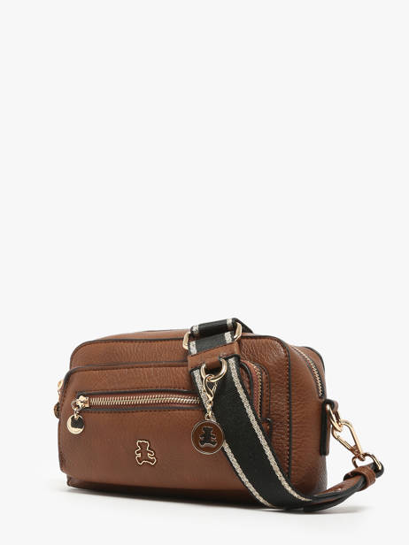 Sac Bandoulière Zip Lulu castagnette Marron zip WILLIAM vue secondaire 2