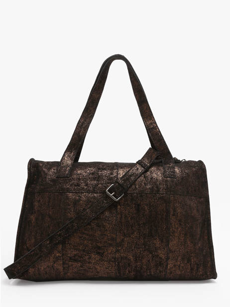 Sac Shopping Lula Cuir Pieces Marron lula 17151394 vue secondaire 4