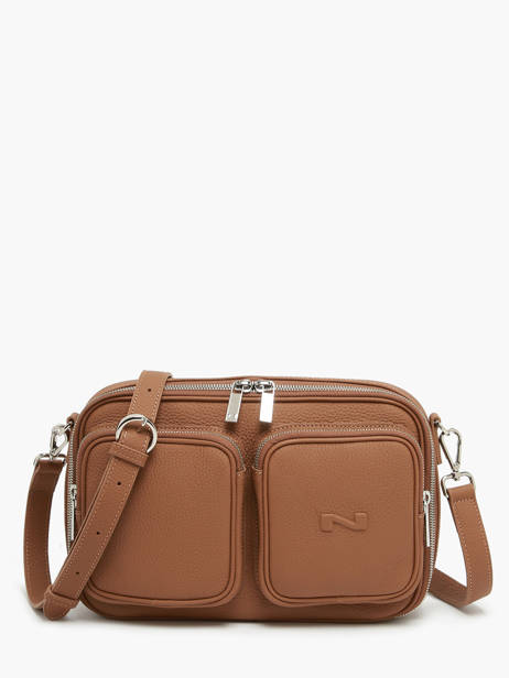 Sac Bandoulière Racing Cuir Nathan baume Marron n city 28