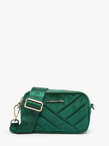 Sac Bandoulière Velvet Matelasse Polyester Lancaster Vert velvet matelasse 14