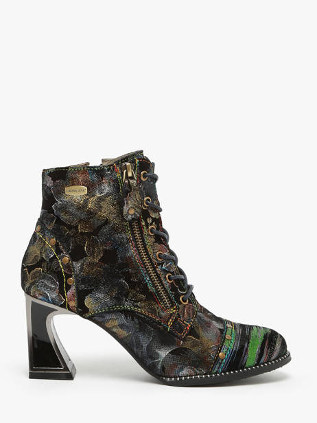 Bottines à Talon En Cuir Laura vita Multicolore women 6263