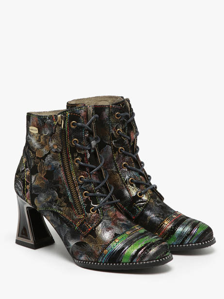 Bottines à Talon En Cuir Laura vita Multicolore women 6263 vue secondaire 2