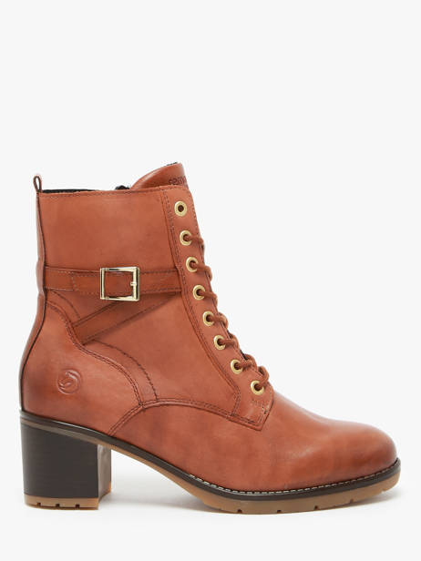 Bottines En Cuir Remonte Marron women 24