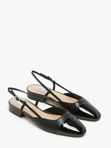 Escarpins Belinda En Cuir Steve madden Noir women Belinda Ballerina BLACK LEATHER vue secondaire 2