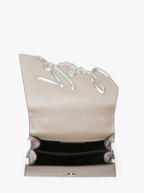 Sac Bandoulière K Signature Cuir Karl lagerfeld Beige k signature 240W3003 vue secondaire 3