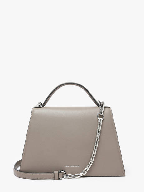 Sac Bandoulière K Signature Cuir Karl lagerfeld Beige k signature 240W3003 vue secondaire 4