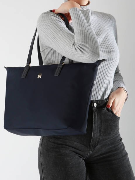 Sac Porté épaule Poppy Polyester Recyclé Tommy hilfiger Bleu poppy AW16480 vue secondaire 1