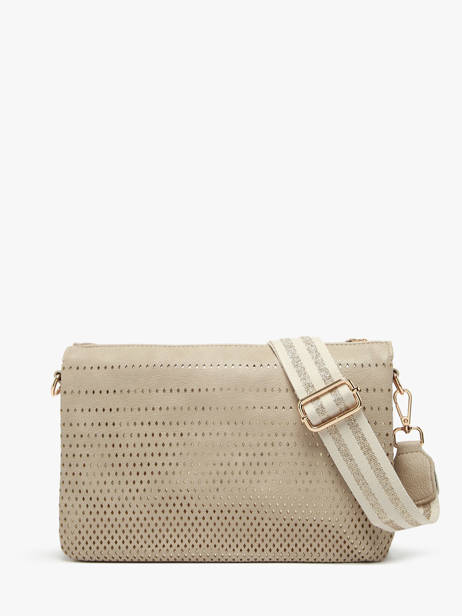 Sac Bandoulière Ajoure Lulu castagnette Beige ajoure WINTER vue secondaire 4