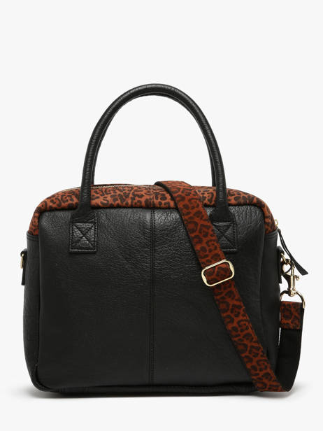 Sac Le Dandy Léopard Cuir Paul marius Marron leopard DANDYLEO vue secondaire 4