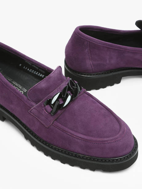 Mocassins Salka En Cuir Mephisto Violet women P5145806 vue secondaire 3