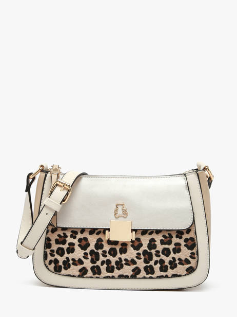 Sac Bandoulière Leopard Lulu castagnette Beige leopard TWIGGY