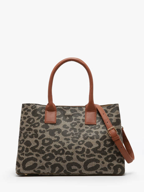 Sac Porté épaule Leopard Lulu castagnette Marron leopard TOURRIER vue secondaire 4