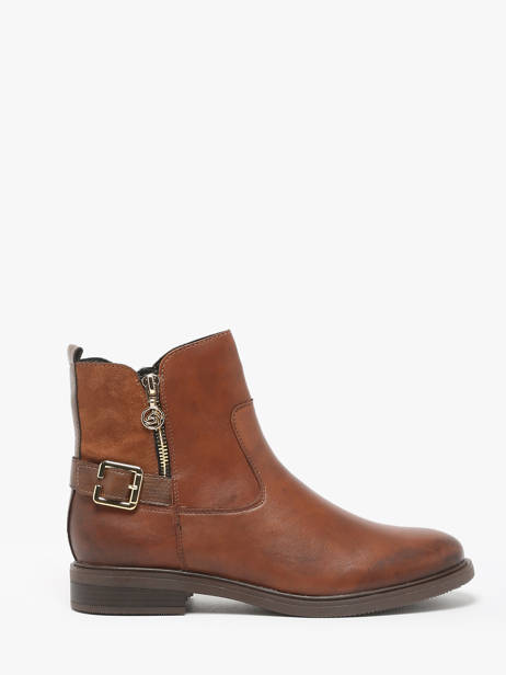 Bottines En Cuir Remonte Marron women 22