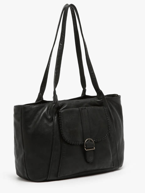 Sac Porté épaule Utility Cuir Basilic pepper Noir utility BUTI07 vue secondaire 2