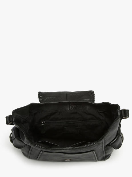 Sac Bandoulière Utility Cuir Basilic pepper Noir utility BUTI08 vue secondaire 3