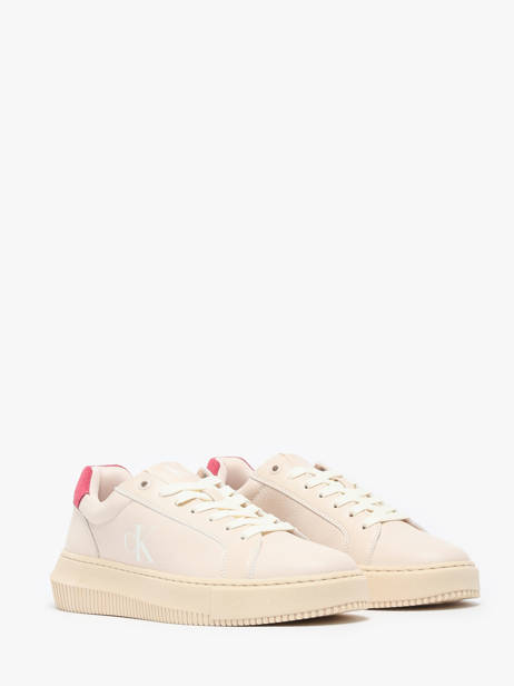 Sneakers En Cuir Calvin klein jeans Rose women 16700JV vue secondaire 2