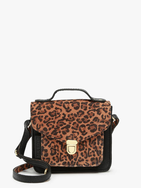 Sac Bandoulière Leopard Cuir Paul marius Marron leopard GEORXLEO