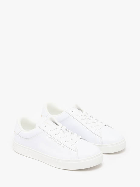 Sneakers En Cuir Tommy hilfiger Blanc women 8320YBS vue secondaire 2