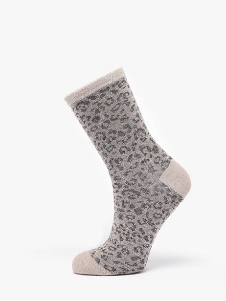 Chaussettes Pieces Beige socks women 17151109