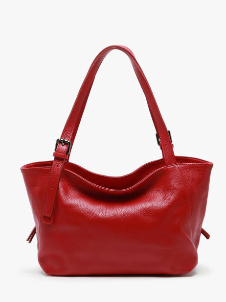 Sac Porté épaule Caviar Cuir Milano Rouge caviar CA24065 vue secondaire 4