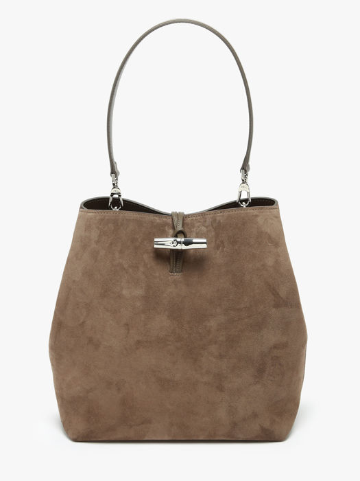 Longchamp Le roseau velvet Besaces Marron