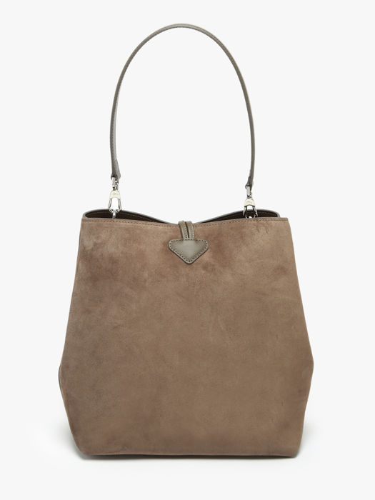 Longchamp Le roseau velvet Besaces Marron