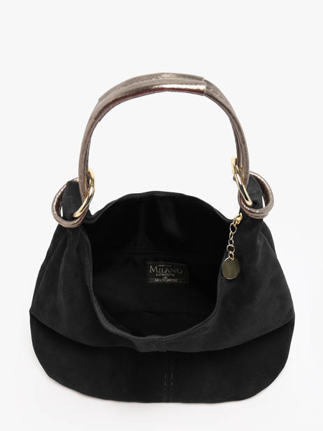 Sac Porté épaule Velvet Milano Noir velvet VE24091 vue secondaire 3