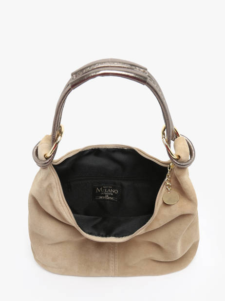 Sac Porté épaule Velvet Milano Beige velvet VE24091 vue secondaire 3