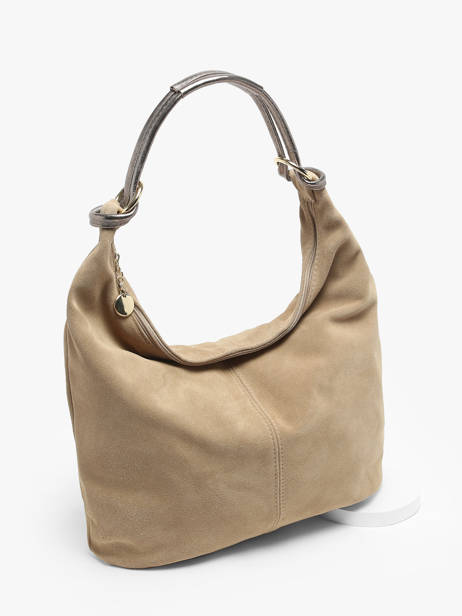 Sac Porté épaule Velvet Milano Beige velvet VE24092 vue secondaire 2