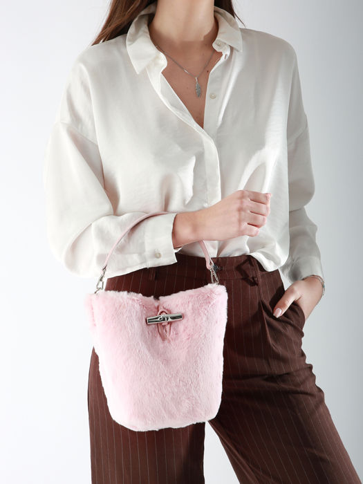 Longchamp Le roseau cosy Sacs porté travers Rose