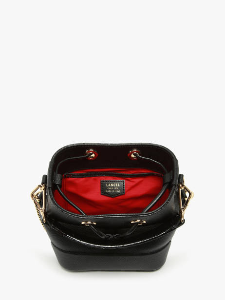 Mini Sac Seau Ninon Cuir Lancel Noir ninon A11466 vue secondaire 4