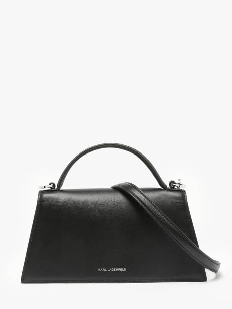 Sac Bandoulière K Signature Cuir Karl lagerfeld Noir k signature A1W30458 vue secondaire 3