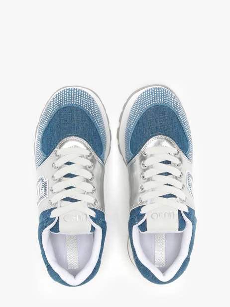 Sneakers En Cuir Liu jo Bleu women BA5051PX vue secondaire 3