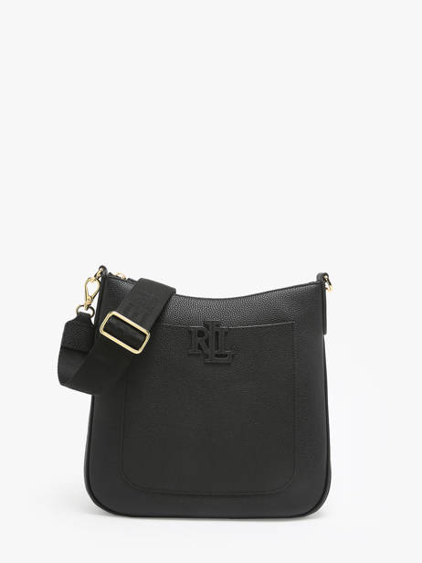 Sac Bandoulière Cameryn Cuir Lauren ralph lauren Noir cameryn 31970152