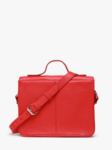 Sac BandouliÃ¨re Mon Amour Cuir Paul marius Rouge mon amour GEORGAMO vue secondaire 5