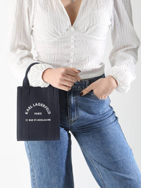 Shoulder Bag Rsg Cotton Karl lagerfeld Blue rsg A1W50039 other view 1