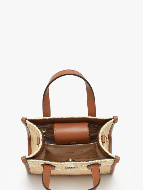Sac BandouliÃ¨re Silvana Raphia Guess Marron silvana SW866577 vue secondaire 3