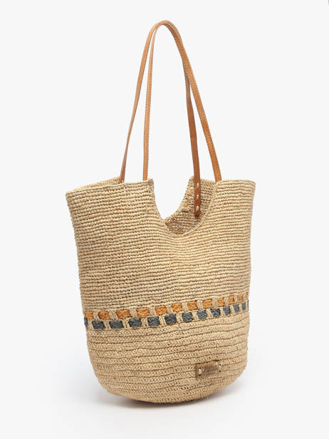 Sac Porté épaule L'atelier Du Crochet Raphia Le voyage en panier Beige l'atelier du crochet AM804 vue secondaire 2