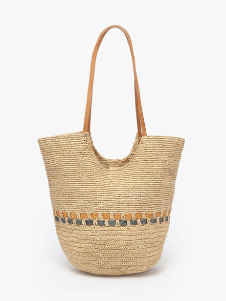 Sac Porté épaule L'atelier Du Crochet Raphia Le voyage en panier Beige l'atelier du crochet AM804 vue secondaire 4